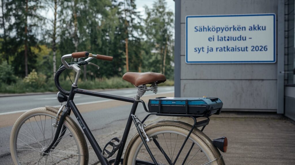 Sähköpyörän akku ei lataudu – Syyt ja ratkaisut 2026